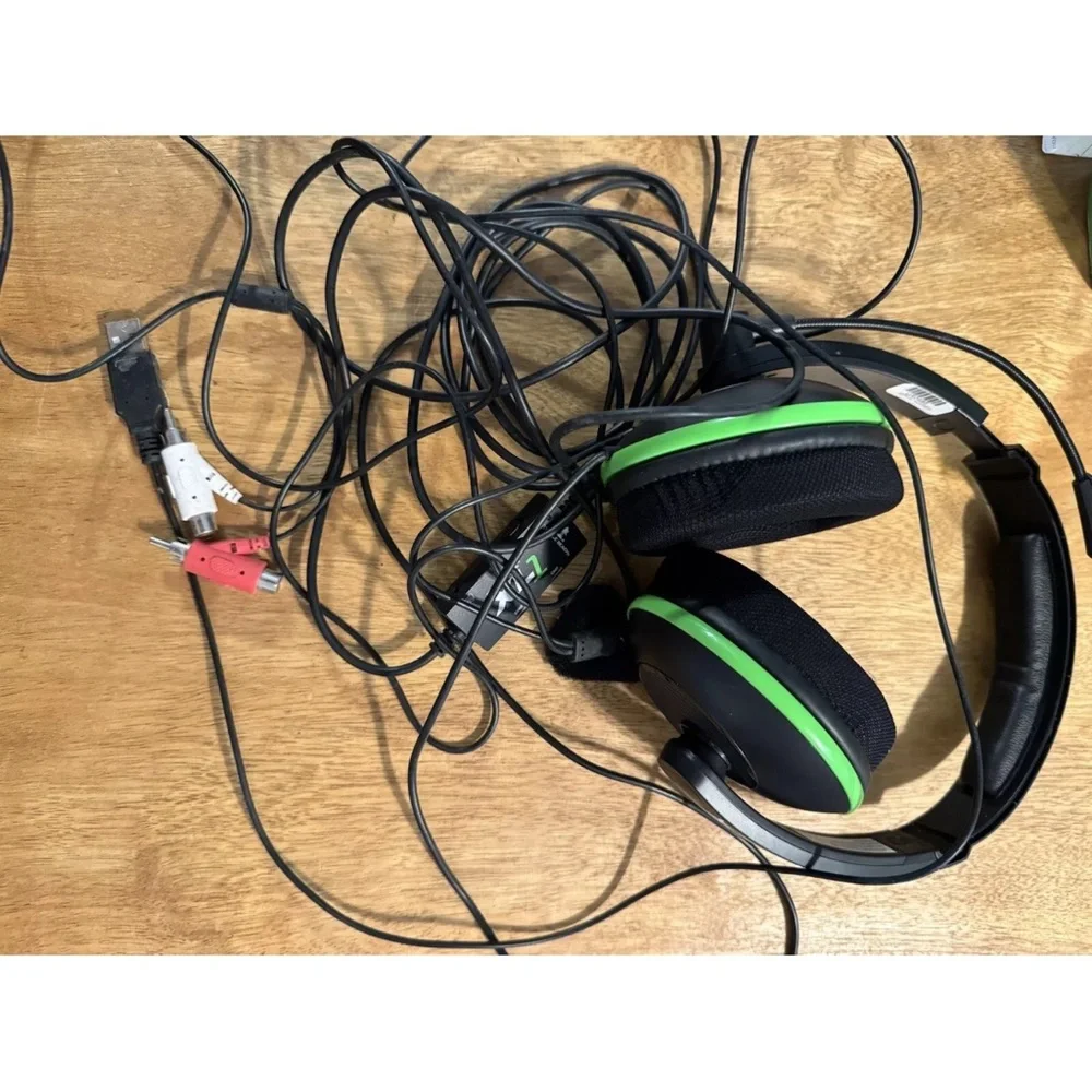 Turtle Beach Ear Force XL1 Black/Green Headband Headsets for Multi-Platform